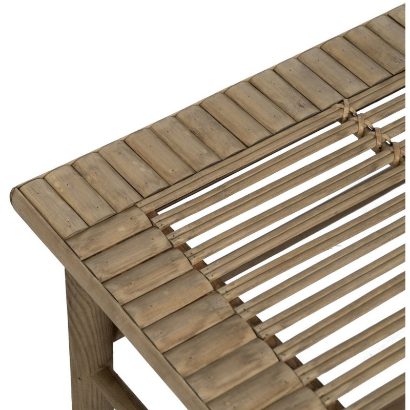 Table d'appoint Gigogne Rectangulaire en Bambou Naturel Xandri (Lot de 3) - 6