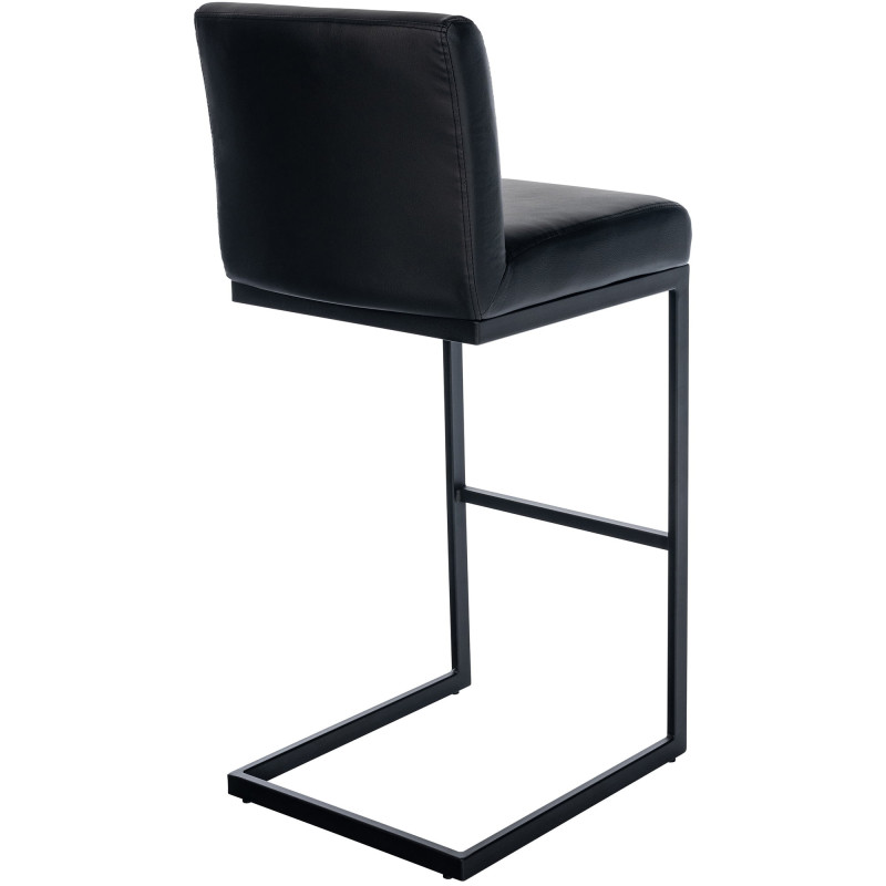 Tabouret de bar minimaliste en Polyuréthane Noir Métal Noir Xalapa - 2