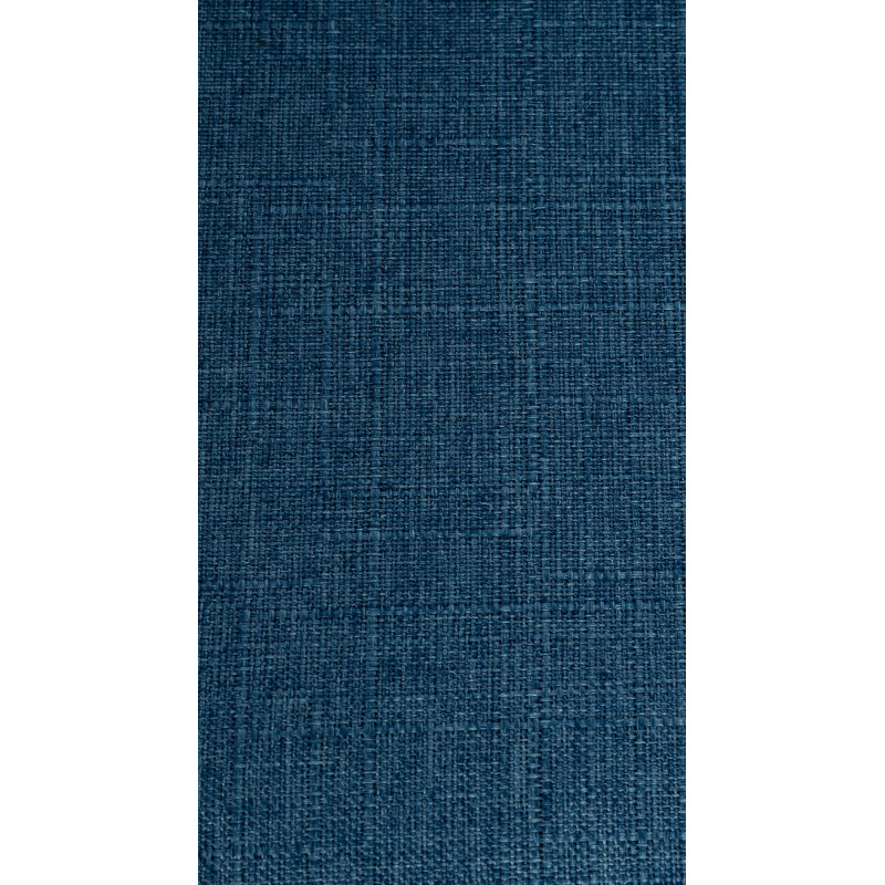 Tabouret de bar minimaliste en Tissu Bleu Métal Noir Nador - 4