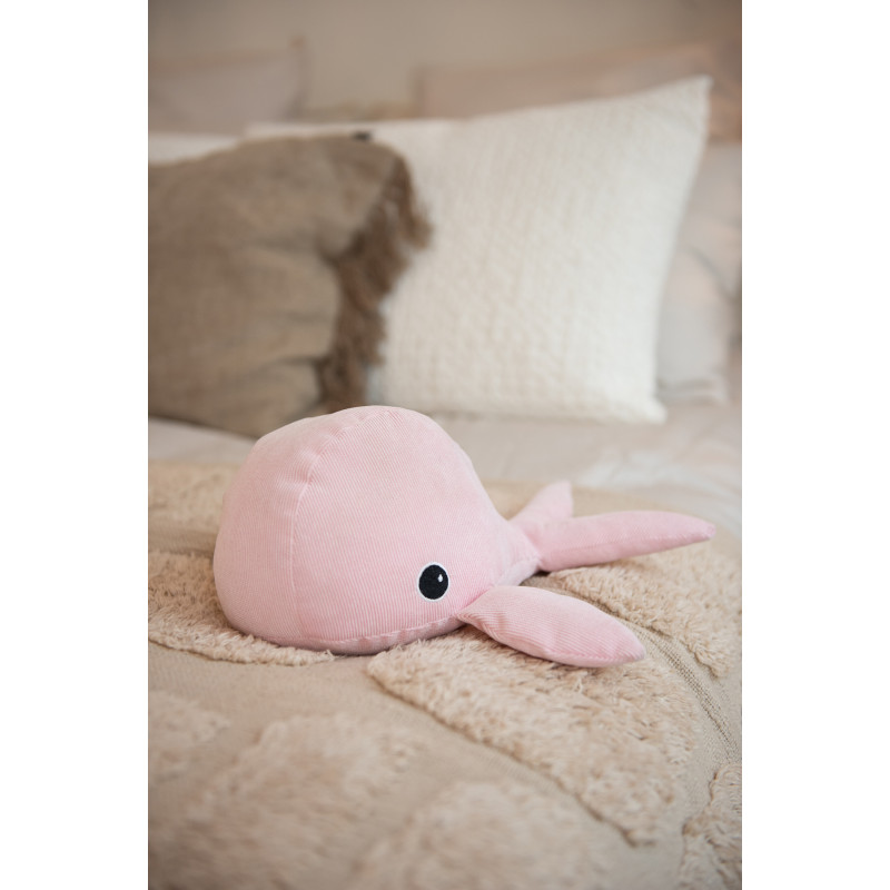 Cale porte original Baleine 31 cm en Tissu Rose Alrion - 3