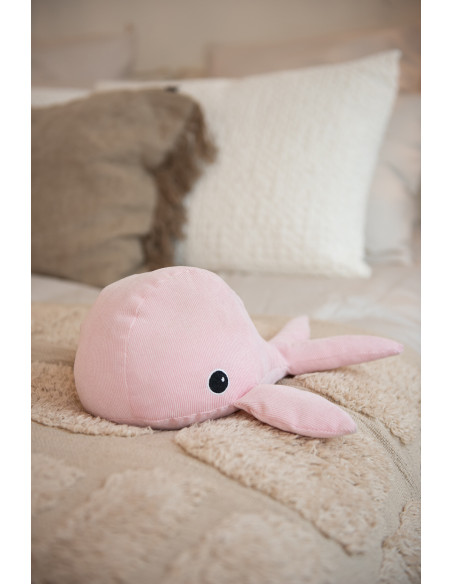 Cale porte original Baleine 31 cm en Tissu Rose Alrion - 3