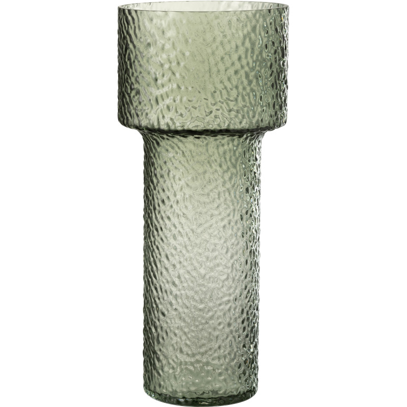 Grand Vase moderne Rond Hauteur 45 cm en Verre Semi transparent Betty - 1