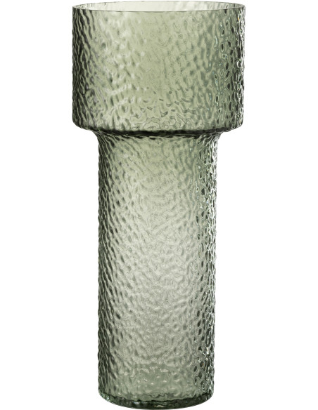 Grand Vase moderne Rond Hauteur 45 cm en Verre Semi transparent Betty - 1