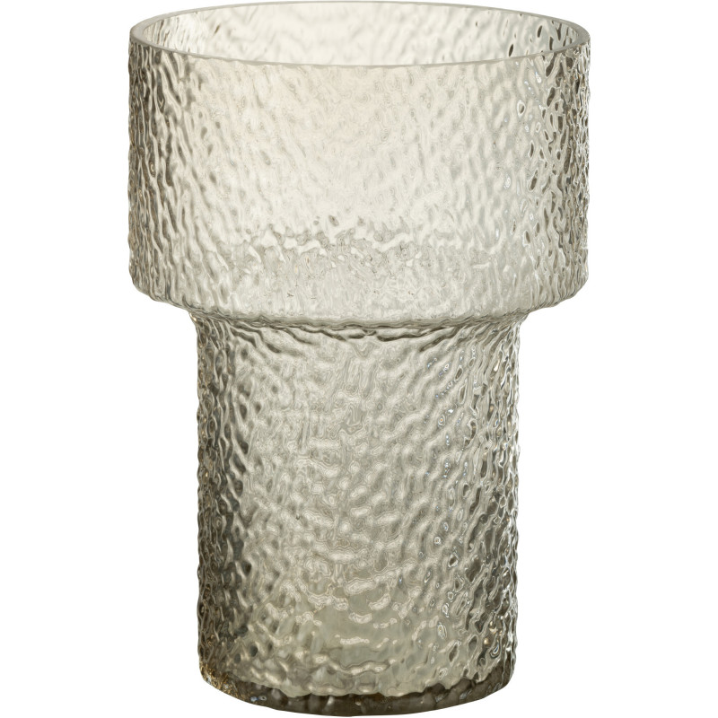 Vase moderne Rond Hauteur 30 cm en Verre Semi transparent Betty - 1