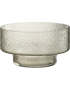 Vase moderne bas Rond 28x15 en Verre Semi transparent Betty - 1