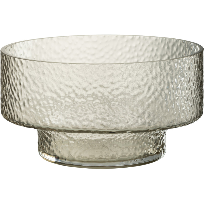 Vase moderne bas Rond 28x15 en Verre Semi transparent Betty - 1