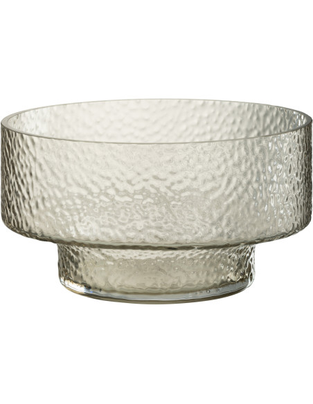 Vase moderne bas Rond 28x15 en Verre Semi transparent Betty - 1