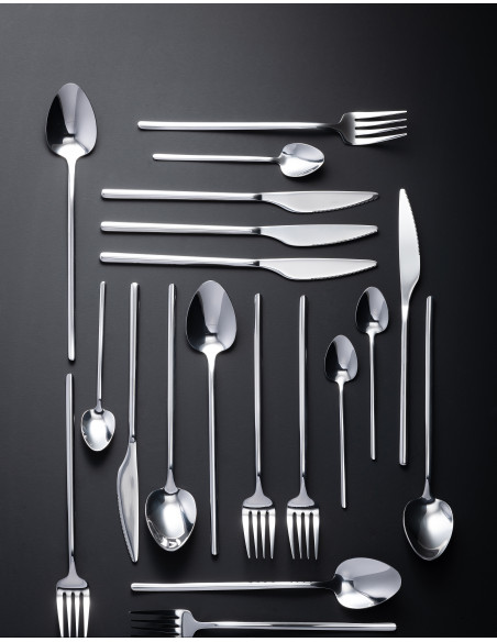 Coffret 24 Couverts modernes en Inox Argenté Brillant Selveris - 4