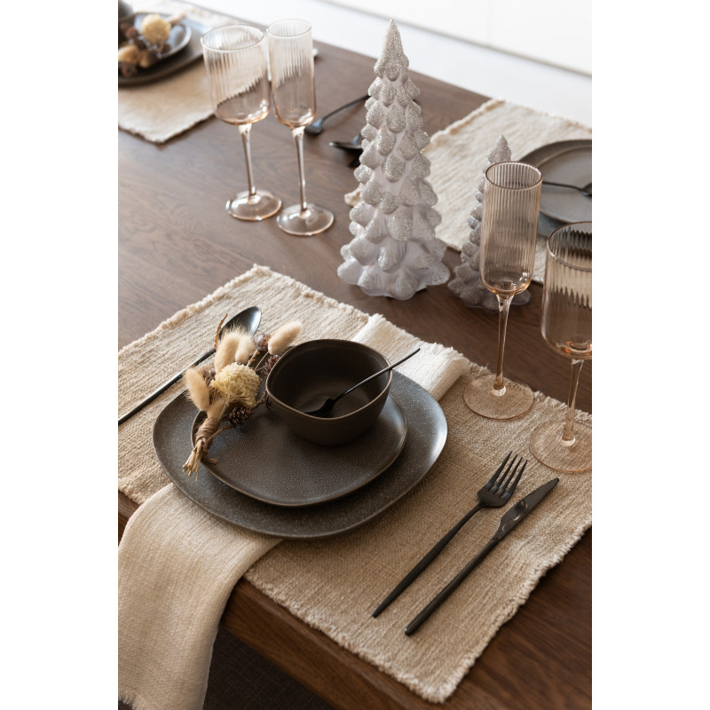 Coffret 24 Couverts modernes en Inox Noir Mat Selveris - 2