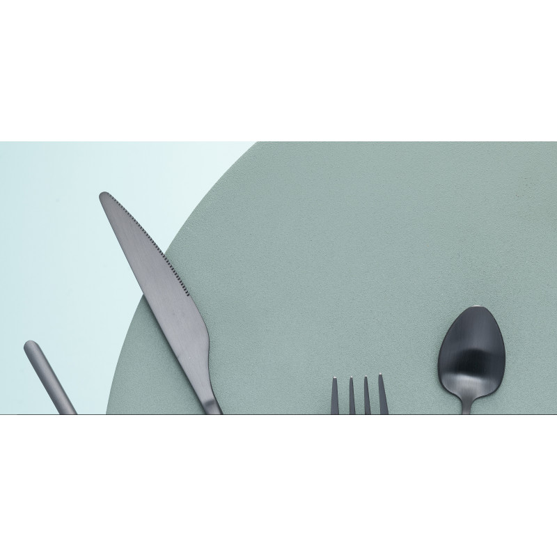 Coffret 24 Couverts modernes en Inox Noir Mat Selveris - 4