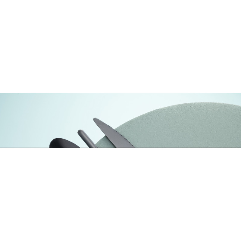 Coffret 24 Couverts modernes en Inox Noir Mat Selveris - 5