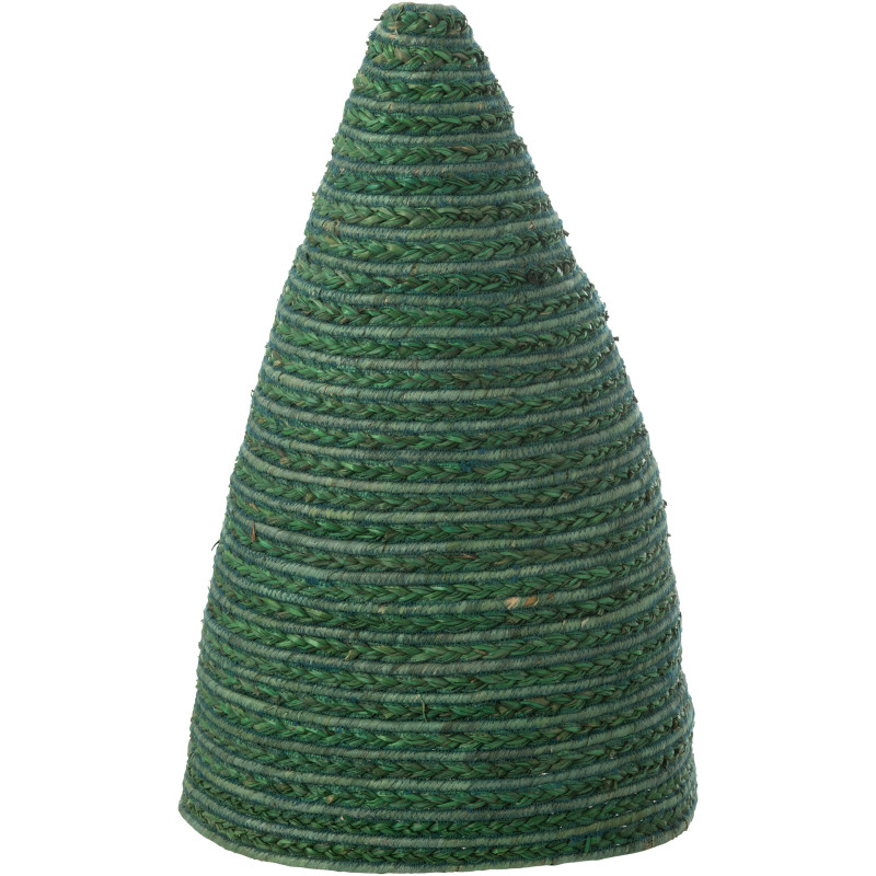 Grand Abat jour pour suspension Diamètre 38 cm en Maïs Vert Tressé Jovania - 1