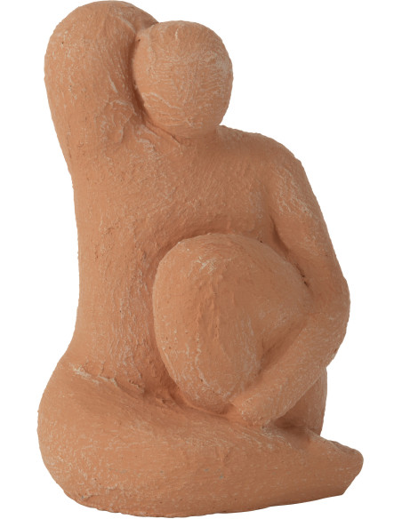 Statue déco moderne Femme abstraite Hauteur 26 cm en Ciment Terracotta Vénus - 1
