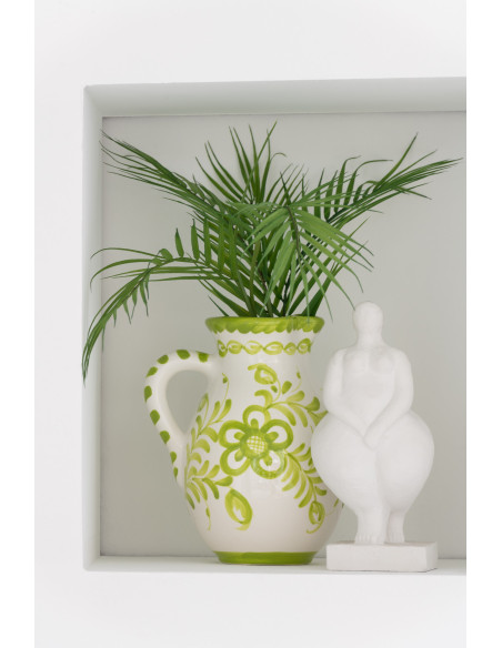 Statues déco modernes Femmes abstraites Hauteur 27 cm en Ciment Blanc Vénus (Lot de 2) - 3