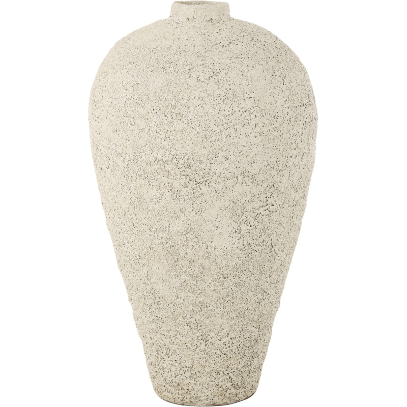 Grand Vase vintage Jarre Hauteur 100 cm en Ciment Blanc Nemi - 1