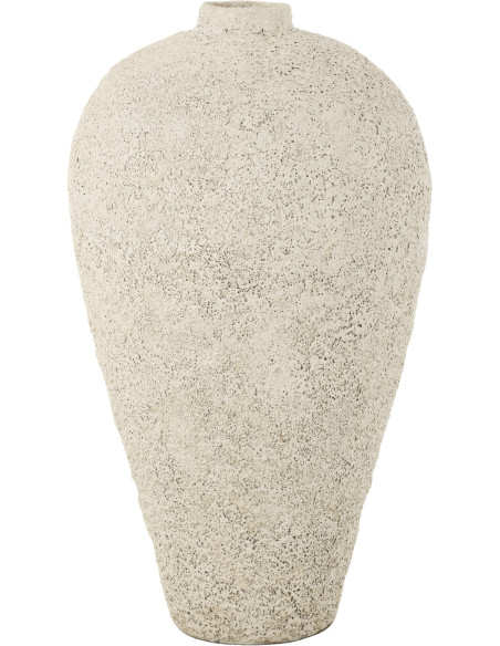 Grand Vase vintage Jarre Hauteur 100 cm en Ciment Blanc Nemi - 1