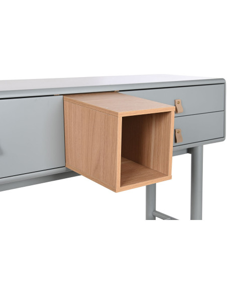 Console 3 tiroirs 1 niche en Bois Gris Naturel Prestino - 5