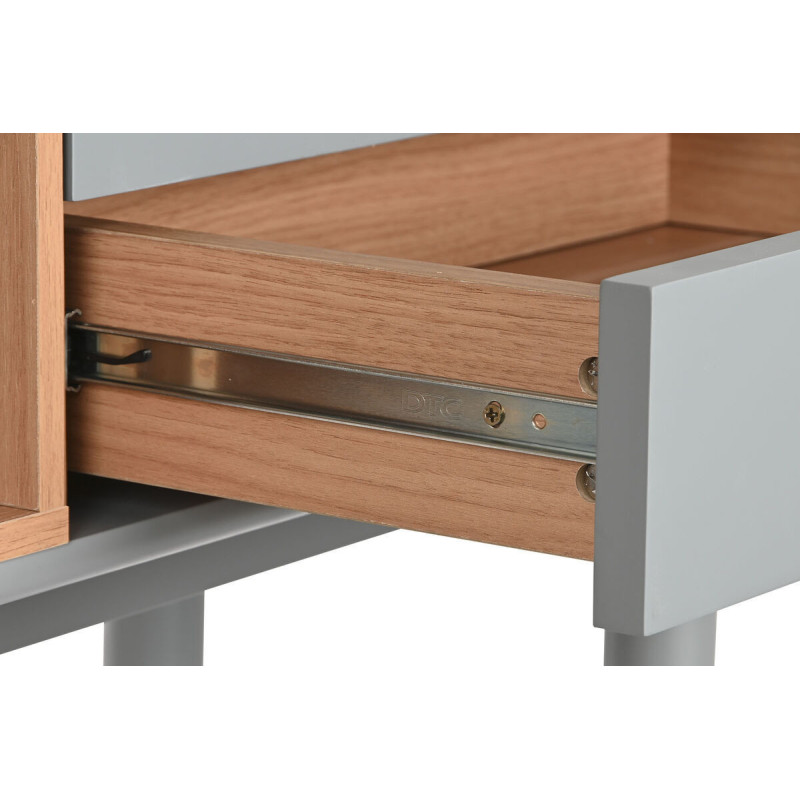 Console 3 tiroirs 1 niche en Bois Gris Naturel Prestino - 6
