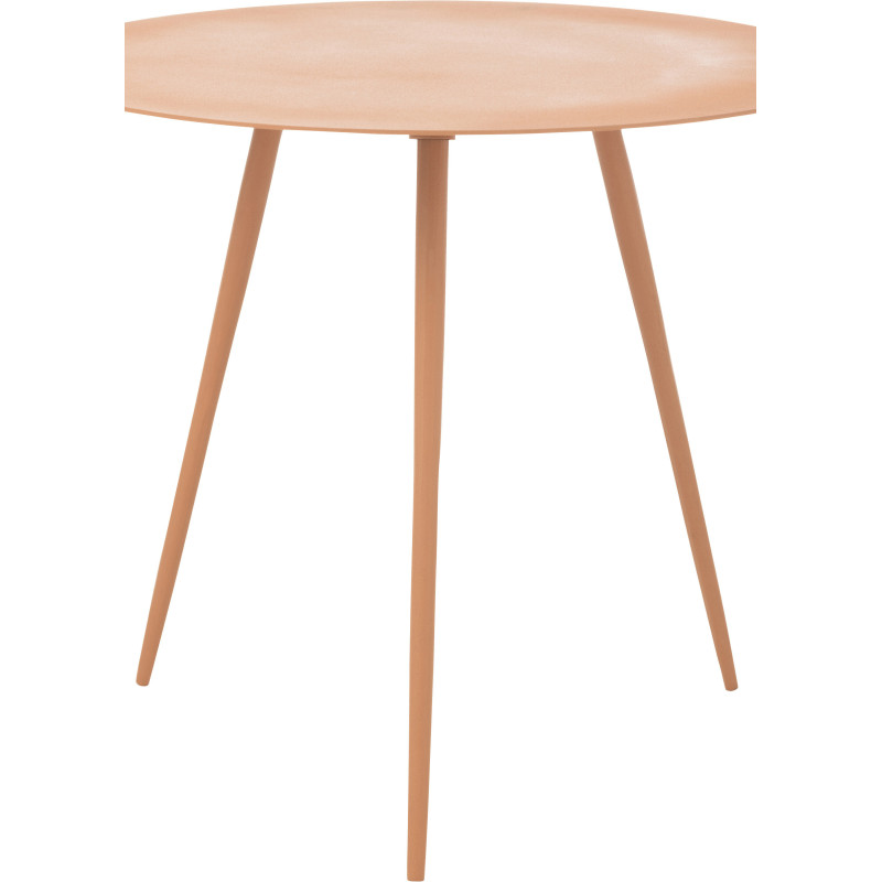 Table basse Ronde Zénith en Métal Pêche - 2