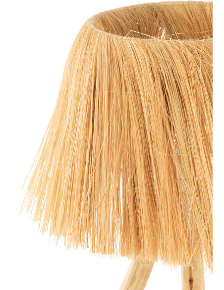 Lampe à poser sur trépied en Bois Naturel Herbe Naturel Bahamas - 5