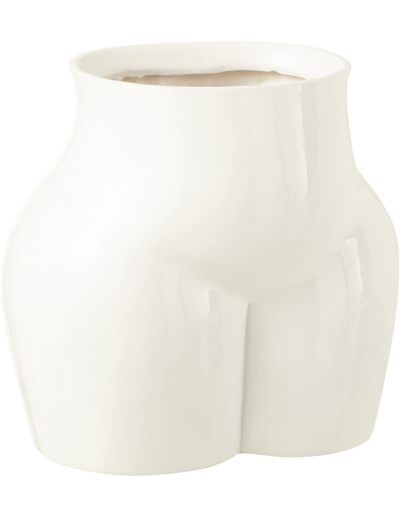 Vase Original Hanches de femme Hauteur 30 cm en Résine Blanc Hipsy - 1