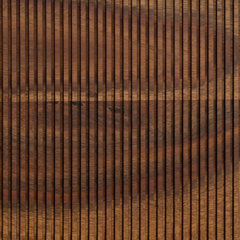 Buffet enfilade moderne Bas 3 portes en Bois de manguier Bois de Sheesham Marron Noir Ansel - 8