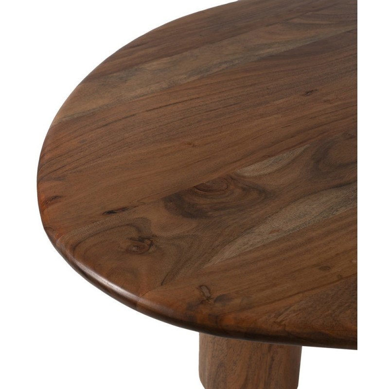 Grande Table à manger moderne Organique 10 personnes en Bois d'acacia Marron Noelia - 2