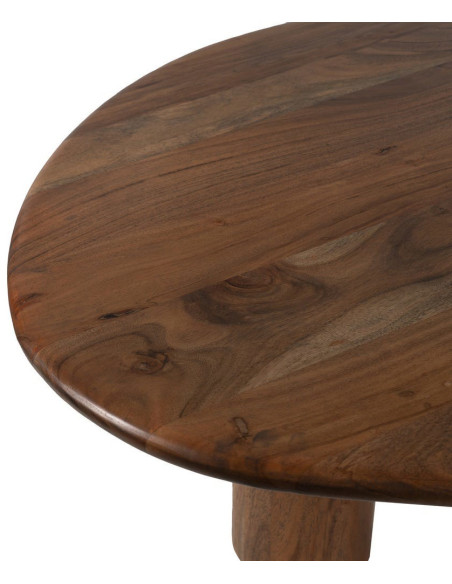 Grande Table à manger moderne Organique 10 personnes en Bois d'acacia Marron Noelia - 2