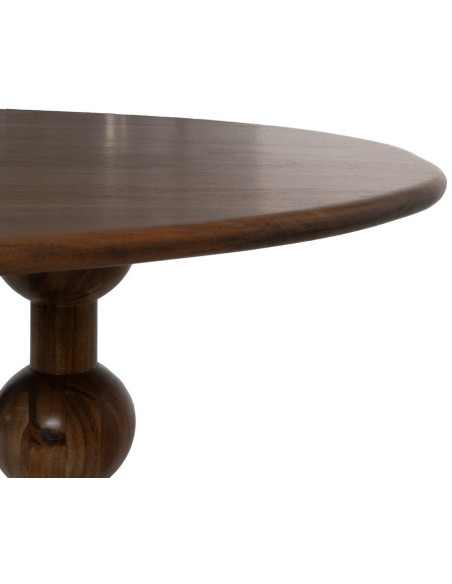 Grande Table à manger moderne Organique 10 personnes en Bois d'acacia Marron Noelia - 4