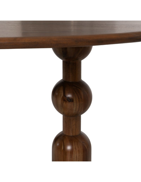 Grande Table à manger moderne Organique 10 personnes en Bois d'acacia Marron Noelia - 7