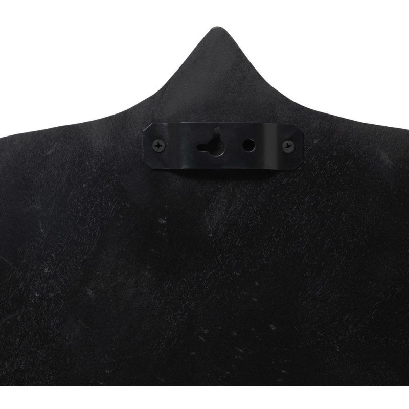 Miroir mural oriental Fleur Hexagonal 90x90 en Bois de manguier Marron Métal Doré Abelio - 7