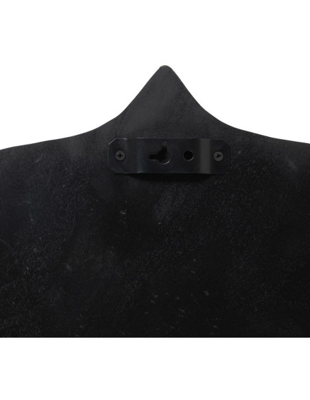 Miroir mural oriental Fleur Hexagonal 90x90 en Bois de manguier Marron Métal Doré Abelio - 7