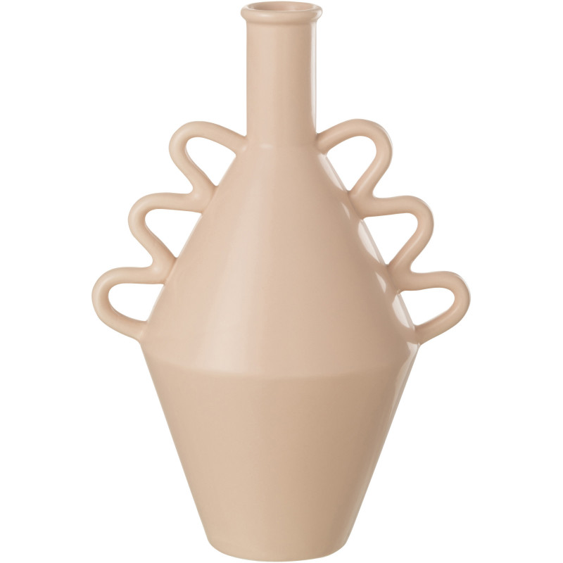 Vase Original Vague Hauteur 30 cm en Dolomite Rose Bayo - 1