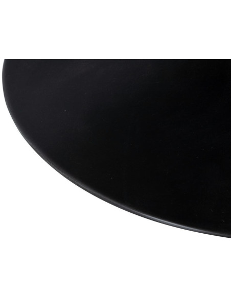 Table basse industrielle Ronde en Bois d'orme Marron Métal Noir Manda - 5