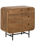 Commode en bois de manguier naturel 80 x 40 x 80 cm Mahón