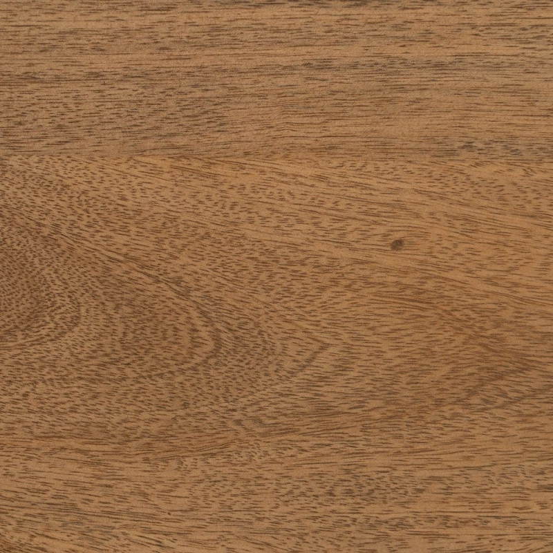 Buffet moderne arrondi 1 porte 3 tiroirs en Bois de manguier Naturel Métal Noir Mahon - 9