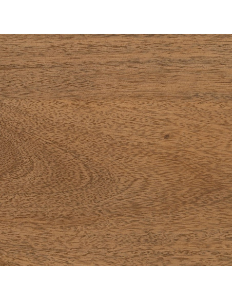 Buffet moderne arrondi 1 porte 3 tiroirs en Bois de manguier Naturel Métal Noir Mahon - 9