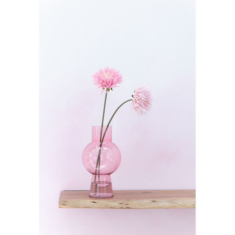 Vase Boule Hauteur 31 cm en Verre Rose clair Gupti - 2