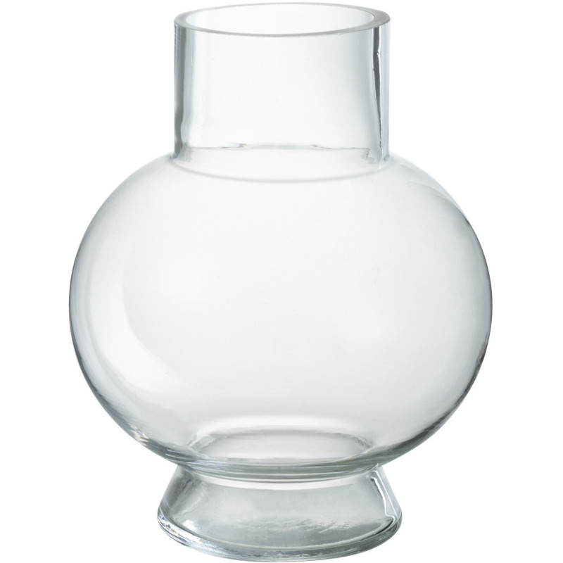 Vase Boule Hauteur 22 cm en Verre Transparent Gupti - 1
