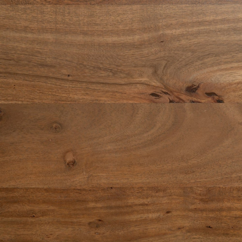 Grande Table à manger industrielle Rectangulaire 10 personnes en Bois d'acacia Naturel Métal Noir Itana - 3