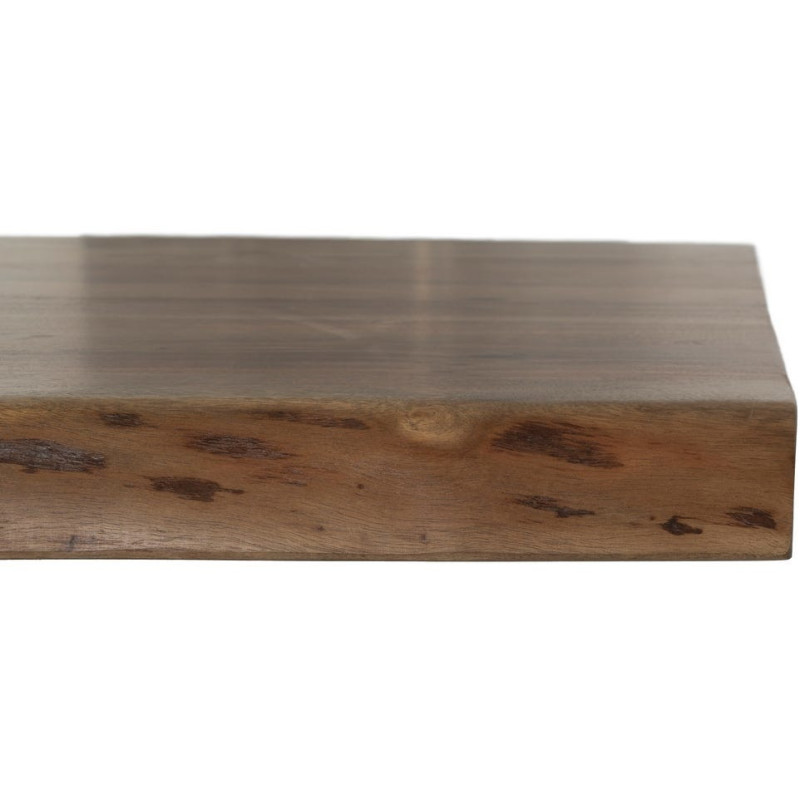 Grande Table à manger industrielle Rectangulaire 10 personnes en Bois d'acacia Naturel Métal Noir Itana - 4