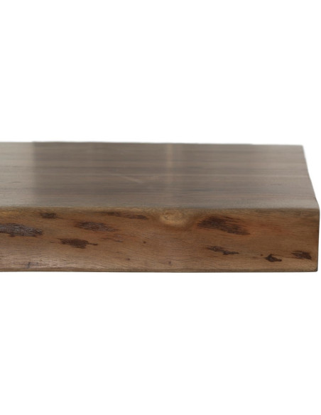 Grande Table à manger industrielle Rectangulaire 10 personnes en Bois d'acacia Naturel Métal Noir Itana - 4