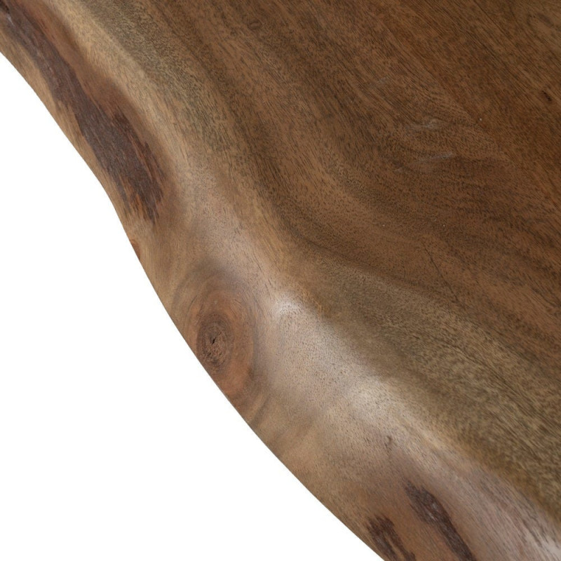 Grande Table à manger industrielle Rectangulaire 10 personnes en Bois d'acacia Naturel Métal Noir Itana - 7