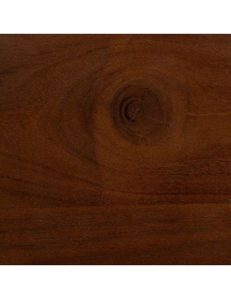 Table à manger moderne chic Rectangulaire 6 personnes en Bois d'acacia Marron foncé Naziel - 3