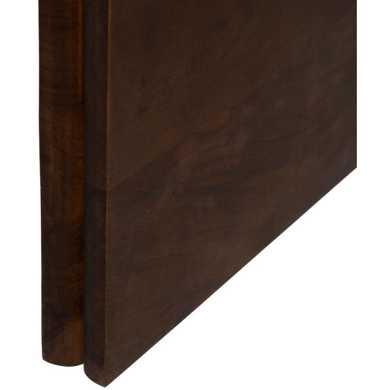 Table à manger moderne chic Rectangulaire 6 personnes en Bois d'acacia Marron foncé Naziel - 8