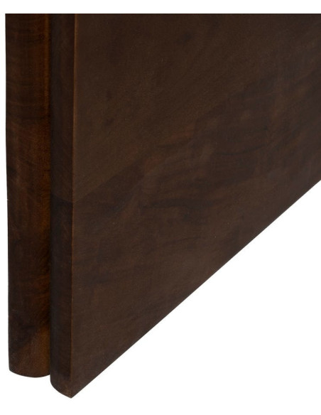 Table à manger moderne chic Rectangulaire 6 personnes en Bois d'acacia Marron foncé Naziel - 8