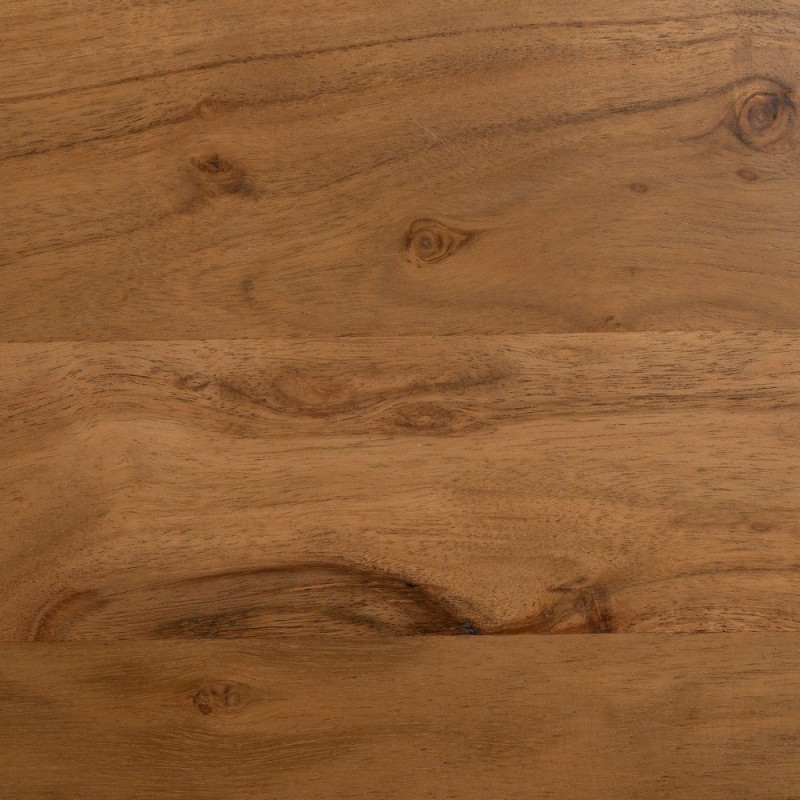 Table à manger industrielle Rectangulaire 8 personnes en Bois d'acacia Naturel Métal Noir Naira - 3