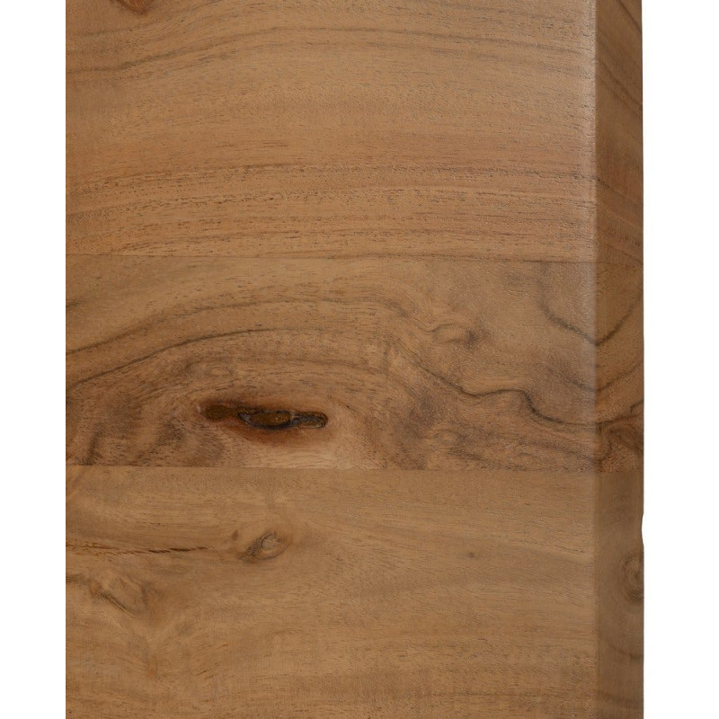 Grande Table basse industrielle Rectangulaire en Bois d'acacia Naturel Métal Noir Naira - 3