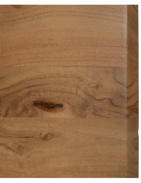 Grande Table basse industrielle Rectangulaire en Bois d'acacia Naturel Métal Noir Naira - 3