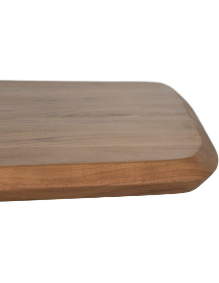 Grande Table basse industrielle Rectangulaire en Bois d'acacia Naturel Métal Noir Naira - 4